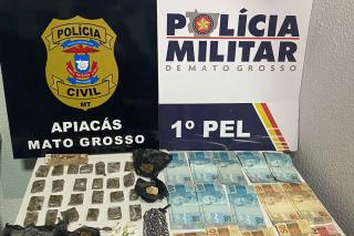 PM apreende 38 porções de drogas e prende dois suspeitos de tráfico